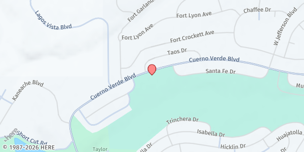 Map showing VFC Community Center at 4705 Santa Fe Dr., Colorado City, CO