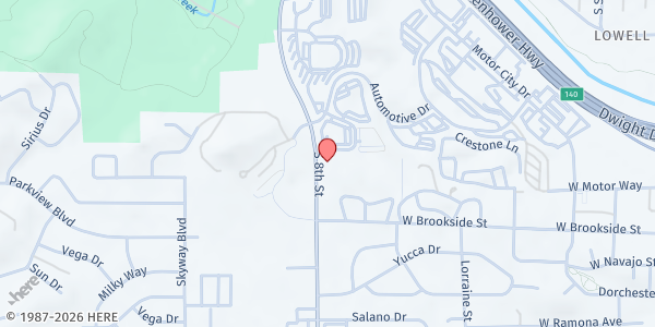 Map showing Southern Colorado Health Network at 1301 S. 8th St. # 200, Colorado Springs, CO