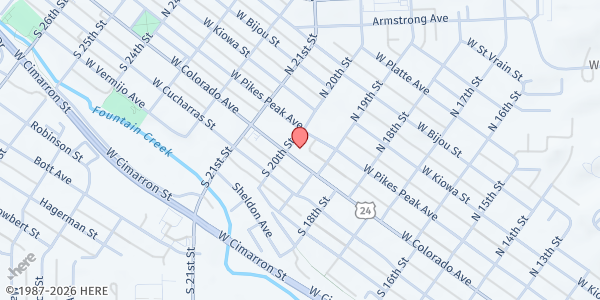 Map showing Springs Food Pantry- Zeal Church at 755 Citadel Dr. W., Colorado Springs, CO