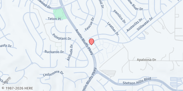 Map showing The Atrium at Austin Bluffs - Mobile Market at 4921 Templeton Gap Rd., Colorado Springs, CO