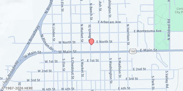 Map showing Good Samaritan Center at 30 N. Beech, Cortez, CO