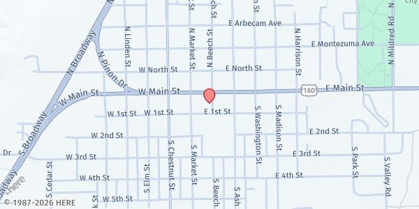 Map showing Good Samaritan Center at 30 S Beech St, Cortez, CO