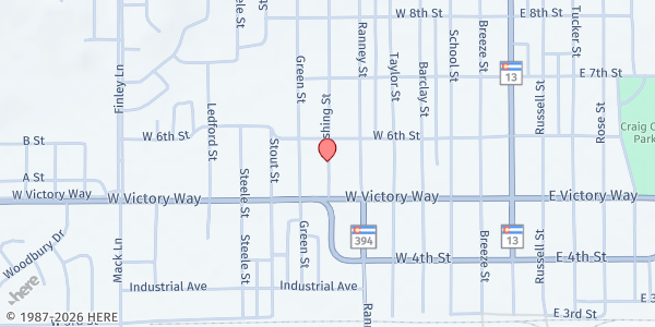 Map showing Humane Society of Moffat County at Craig, Craig, CO