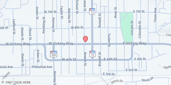 Map showing Inter Faith Food Bank at 517 Breeze St, Craig, CO