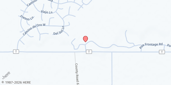 Map showing Crestone Food Bank at 66611 County Rd T, Crestone, CO