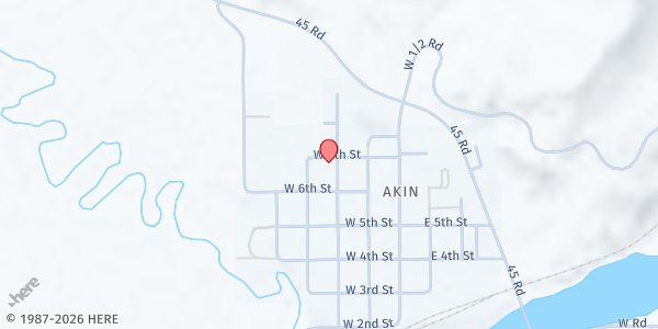Map showing Open Bible Fellowship Church at 697 Denver Ave, De Beque, CO