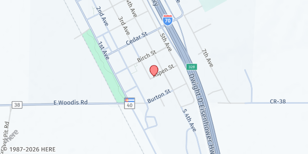 Map showing Food Bank of the Rockies Mobile Pantry - Deer Trail at 370 Aspen St, Deer Trail, CO