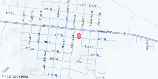 Map showing Rio Grande County Annex at Rio Grande County Annex, Del Norte, CO