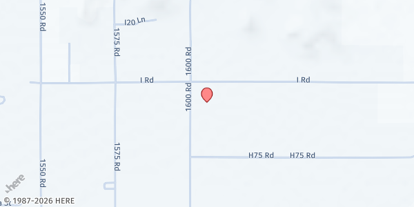 Map showing Delta Christian Church at 795 1600 Rd, Delta, CO