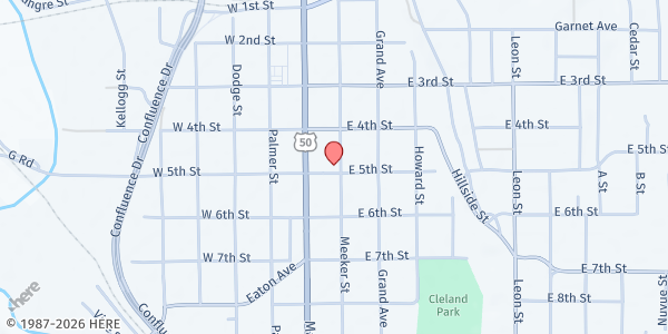 Map showing Delta United Methodist Church at 477 Meeker St, Delta, CO