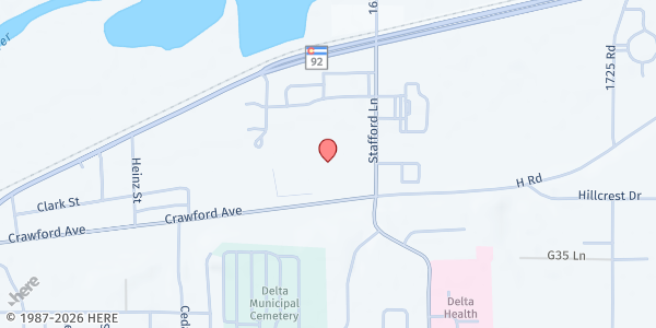 Map showing Meals On Wheels - Delta at 350 Stafford Ln #3511, Delta, CO