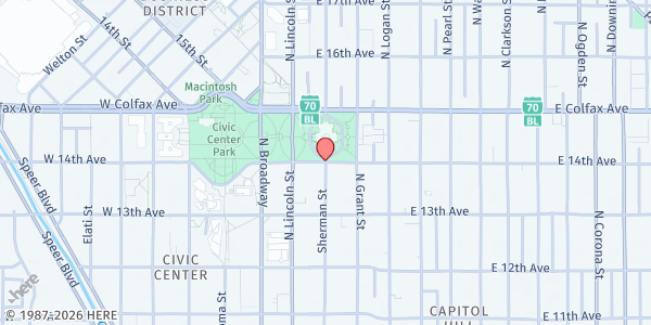 Map showing Commun Denver at , Denver, CO