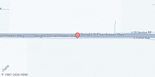 Map showing Ela Family Farm Stand at City Park Esplanade at E. Colfax Ave & Columbine St., Denver, CO