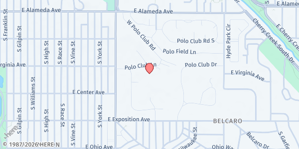 Map showing FISH of East Denver at Food Delivered to Clients, Denver, CO