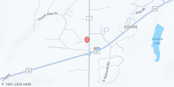 Map showing Little Chapel Food Pantry at 69 County Road 5, Divide, CO