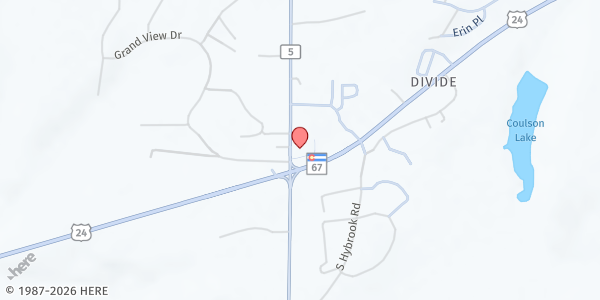 Map showing Teller Senior Coalition at 11115 US-24, Divide, CO