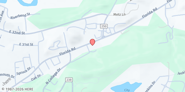 Map showing Grace Church at 1440 Florida Rd., Durango, CO