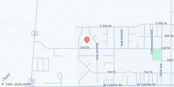 Map showing Evangelical Free Church at 1325 3rd St., Eaton, CO