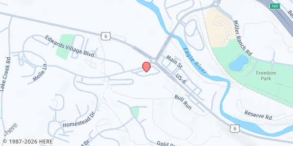 Map showing Eagle Valley Community Foundation at 56 Edwards Village Blvd Suite 206 Office #2, Edwards, CO