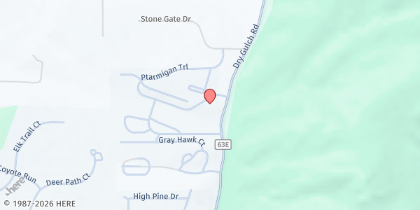 Map showing Shepherd of the Mountains Lutheran Church - Community Corner Cafe at 2000 Ptarmigan Trail, Estes Park, CO