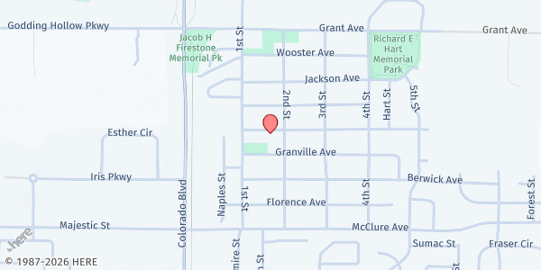 Map showing Carbon Valley Help Center at 150 Buchanan Ave, Firestone, CO