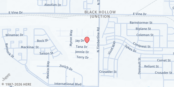 Map showing Collins Aire MHC at 401 N Timberline Rd, Fort Collins, CO