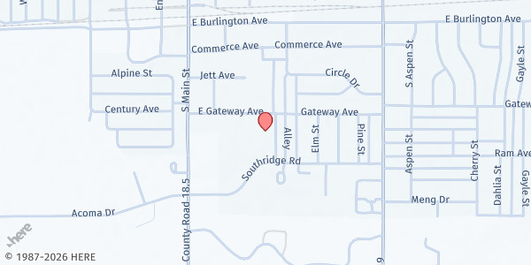Map showing The Mission at 415 Spruce St, Fort Morgan, CO