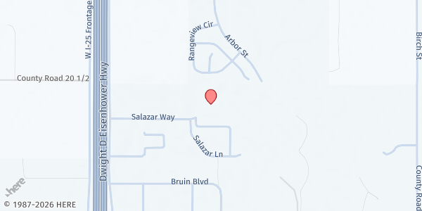 Map showing OtterBox at 4185 Salazar Way, Frederick, CO