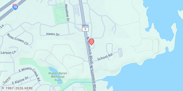 Map showing Smart Bellies - Frisco at 695 Summit Blvd Unit C, Frisco, CO