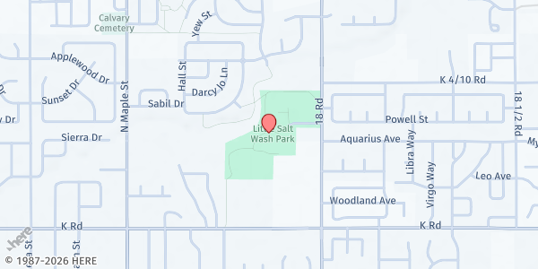 Map showing Fruita Community Center at 651 N. Pine St., Fruita, CO