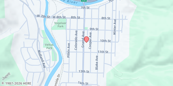 Map showing Lift Up - Glenwood Springs at 1004 Grand Ave, Glenwood Springs, CO