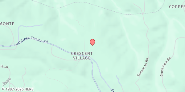 Map showing Pastor's Pantry at Whipsering Pines Church at 73 Gross Dam Rd., Golden, CO