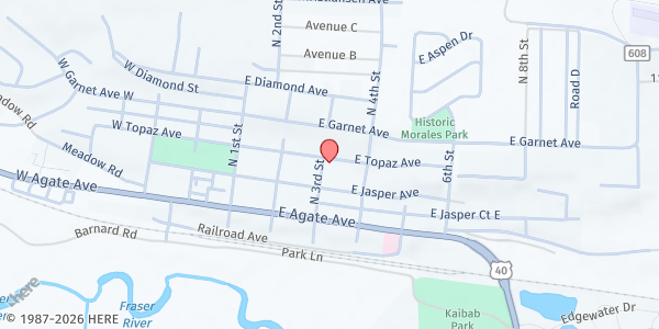 Map showing Grand Futures at 195 N 3rd St, Granby, CO