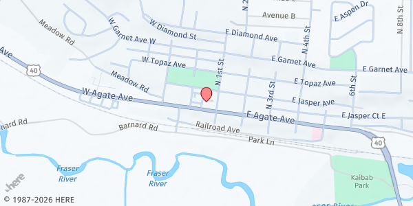 Map showing Habitat For Humanity - Granby at 51 E Agate Ave, Granby, CO