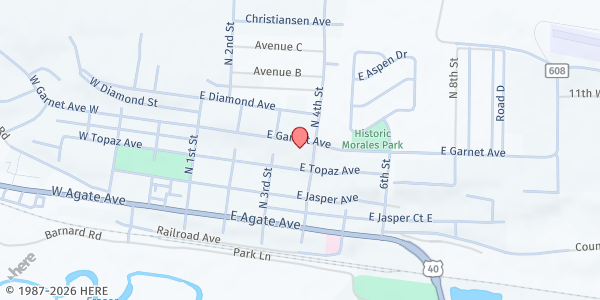 Map showing St John's Episcopal Church at 390 E Garnet Ave, Granby, CO