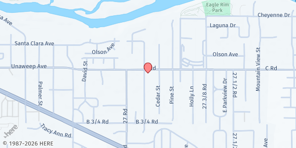 Map showing 970 Church at 2711 Unapweep Avenue, Grand Junction, CO