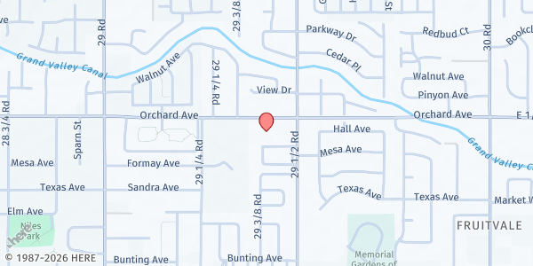 Map showing Bethel Assembly of God at 2945 Orchard Ave, Grand Junction, CO