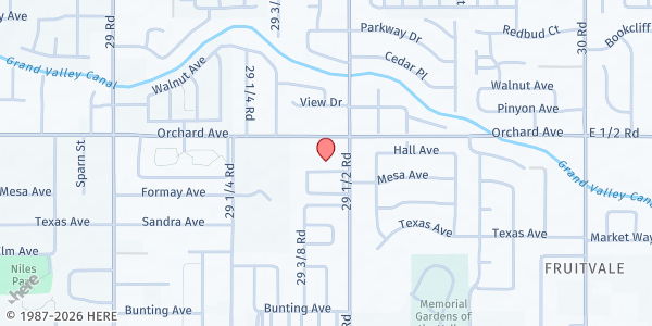 Map showing Bethel Assembly of God at 2945 Orchard Ave, Grand Junction, CO