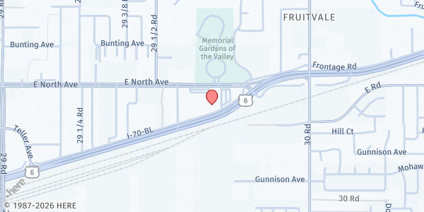 Map showing Gift of Love at 2971 North Ave, Grand Junction, CO