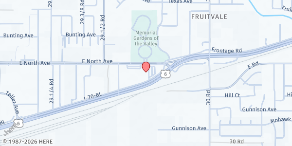 Map showing Gift of Love at 2971 North Ave., Grand Junction, CO