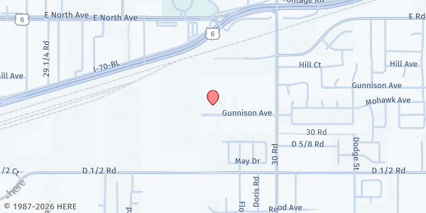 Map showing Kids Aid The Backpack Program at 2978 Gunnison Ave., Grand Junction, CO
