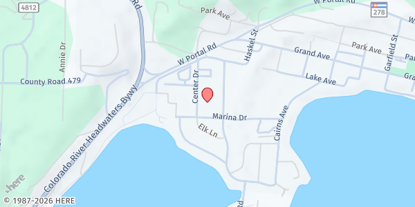 Map showing Mountain Family Center Mobile Pantry- Grand Lake at 316 Garfield St., Grand Lake, CO