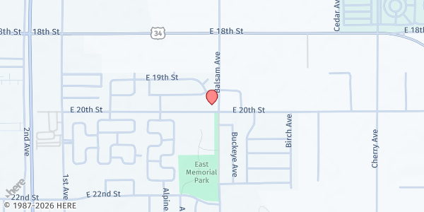 Map showing Greeley Hispanic Seventh Day Adventist at 675 E. 20th St., Greeley, CO