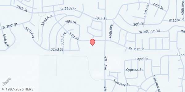 Map showing Journey Christian Church at 4754 W 31st St, Greeley, CO