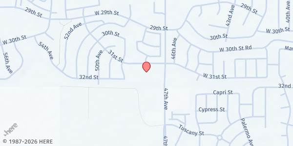 Map showing Journey Christian Church at 4754 W. 31st St., Greeley, CO