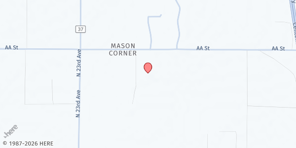 Map showing New Hope Christian Fellowship at 1900 AA St., Greeley, CO