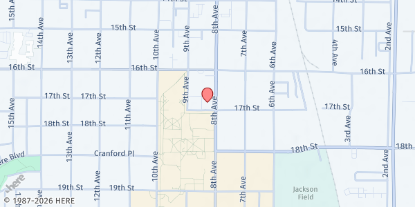 Map showing Northern Colorado Health Network at 820 11th Ave., Greeley, CO