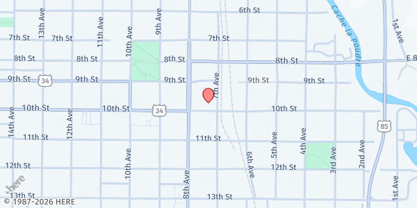 Map showing SERVE 6.8- East Greeley with Christ Community Church at 709 10th St., Greeley, CO