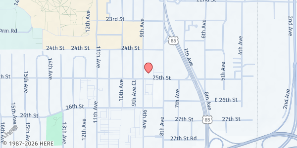 Map showing SERVE 6.8- El Refugio and One Hope Church at 601 21st Ave., Greeley, CO