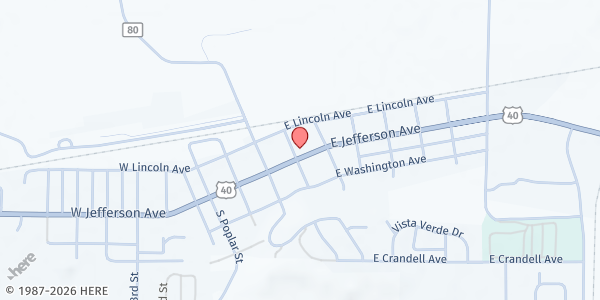 Map showing Hayden Congregational Church at 202 E Jefferson Ave, Hayden, CO